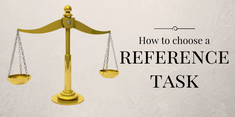 How to choose a reference task
